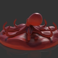Red Octopus Figurine - Thumbnail 5