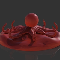 Red Octopus Figurine - Thumbnail 6