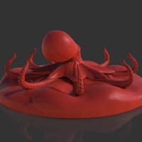 Red Octopus Figurine - Thumbnail 7