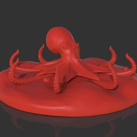 Red Octopus Figurine - Thumbnail 8
