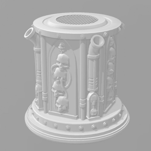 Factory chimney Sci Fi - Bundle  3D Print 241506