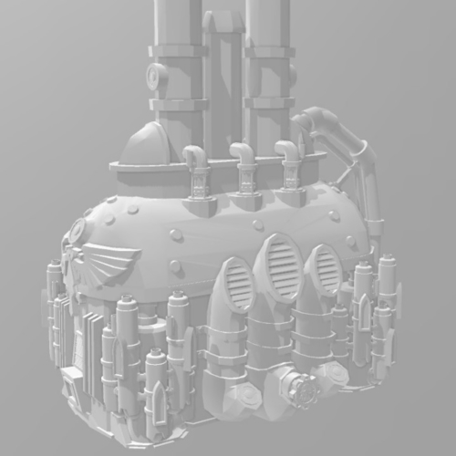 Factory chimney Sci Fi - Bundle  3D Print 241508