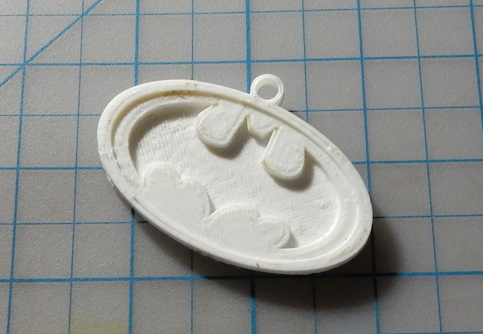 3D Printed Batman Logo Pendant by LC