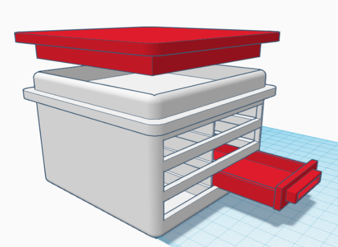 Drawer With Secret Compartment 3D Print 241613