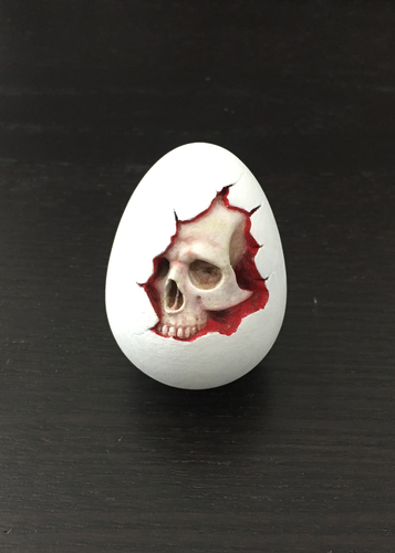 Skull Easter Egg 3D Print 241667