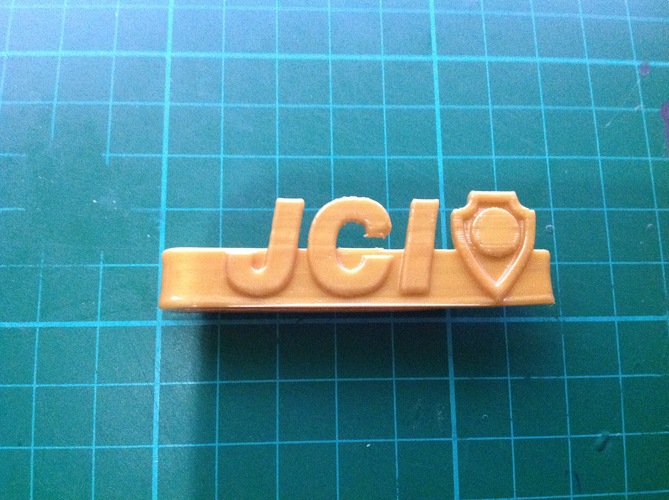 JCI Tie Clip 3D Print 24181
