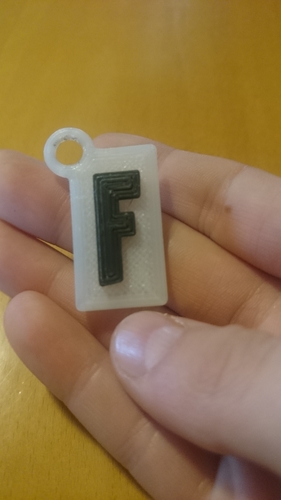Fortnite logo - Key ring 3D Print 241859