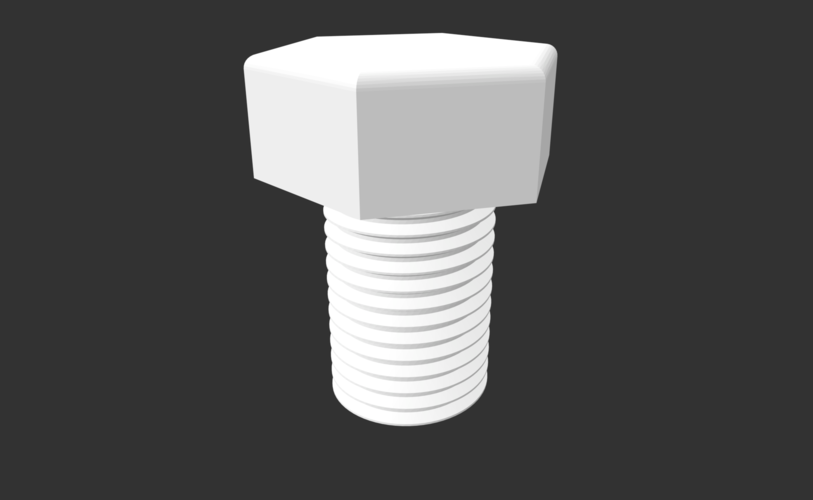 14x1.5mm bolts and nut 3D Print 241901