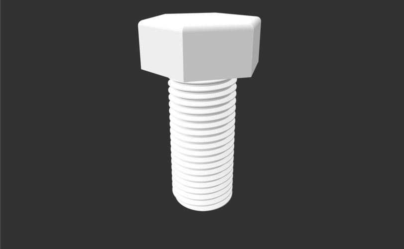 14x1.5mm bolts and nut 3D Print 241903