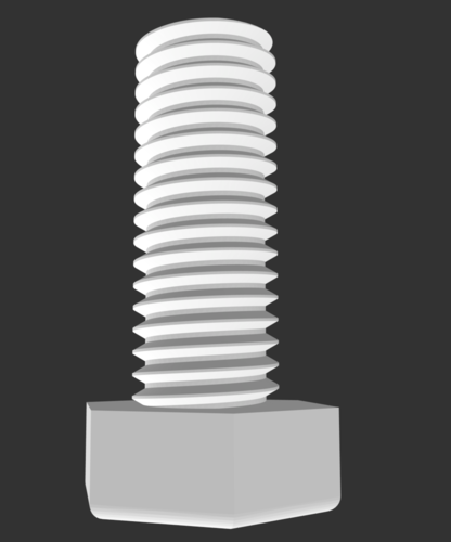 10x1.5mm bolts and nut 3D Print 241913