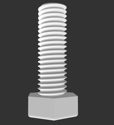 10x1.5mm bolts and nut 3D Print 241914