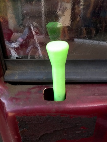 Car Door Lock Knob Replacement 3D Print 24192