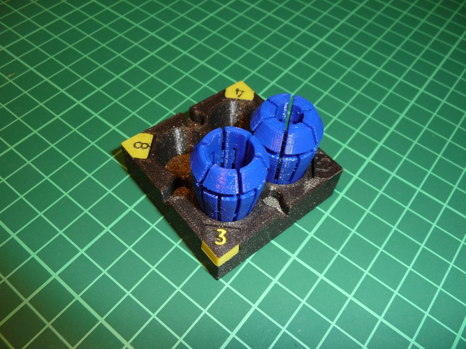 Modular ER16 collet tray 3D Print 241950