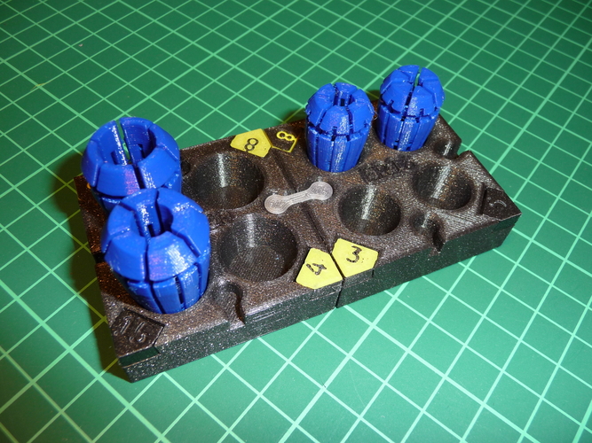 Modular ER20 collet tray 3D Print 241963