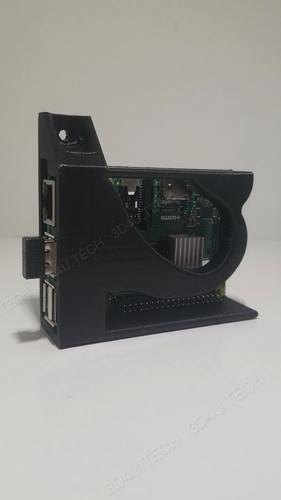 Raspberry Pi 3/3+ Case (No supports - one piece)  3D Print 242068