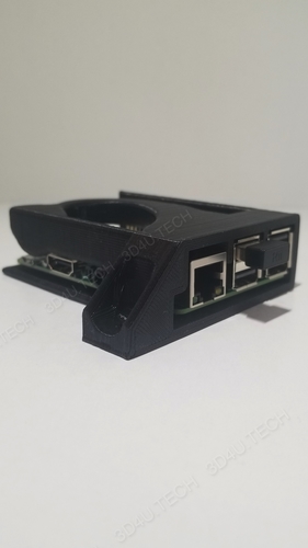 Raspberry Pi 3/3+ Case (No supports - one piece)  3D Print 242069