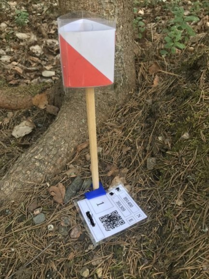 Orienteering sign holders