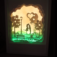 Small 3d  picture night light 3D Printing 242112