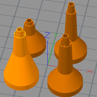 Small Air Escape Funnel (Parametric) 3D Printing 24221