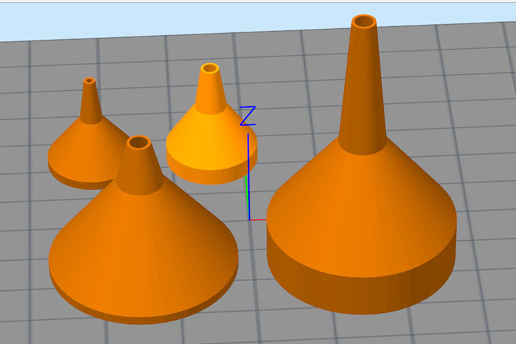 Long Neck Funnel (Parametric) 3D Print 24222