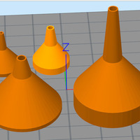 Small Long Neck Funnel (Parametric) 3D Printing 24222