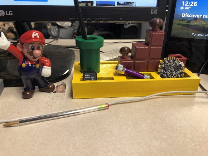 Mario Pen Holder 3D Print 242256