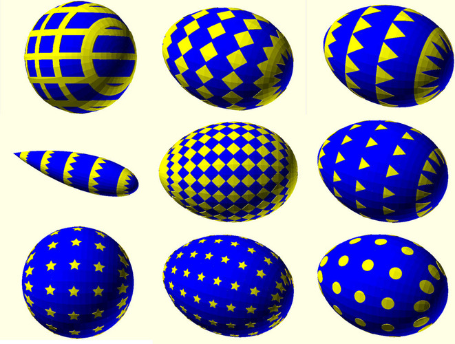 Easter Egg Maker for Customizer 3D Print 24233