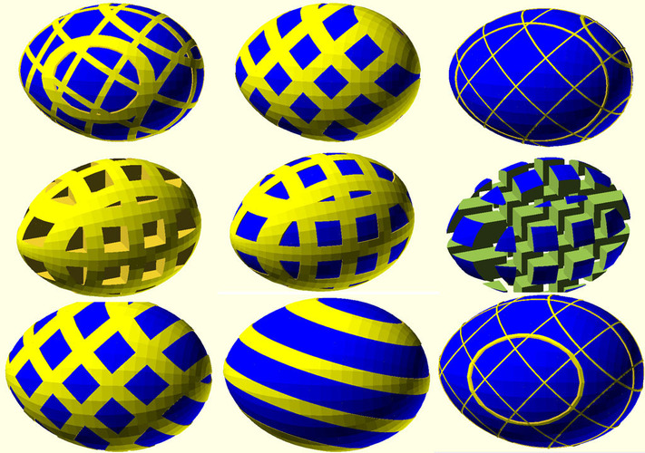 Easter Egg Maker for Customizer 3D Print 24235