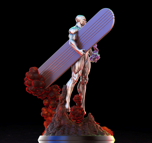 3D Printed Silver Surfer 3D print model by miguil Pinshape