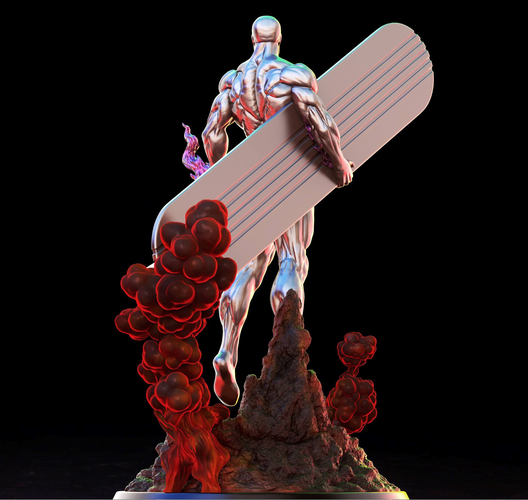 3D Printed Silver Surfer 3D print model by miguil Pinshape