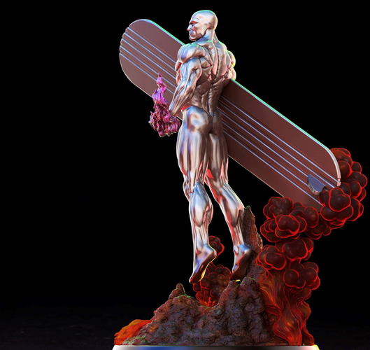 3D Printed Silver Surfer 3D print model by miguil Pinshape