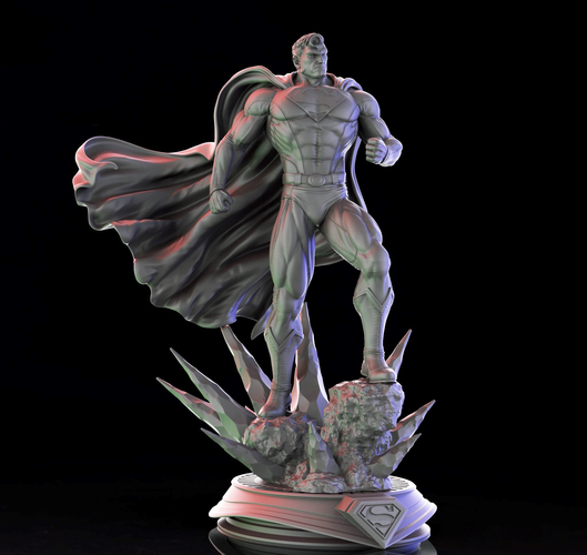 3D Printed Superman - 3d print model by miguil | Pinshape