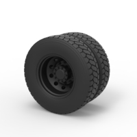 Small Rear wheel from truck 3D Printing 242504