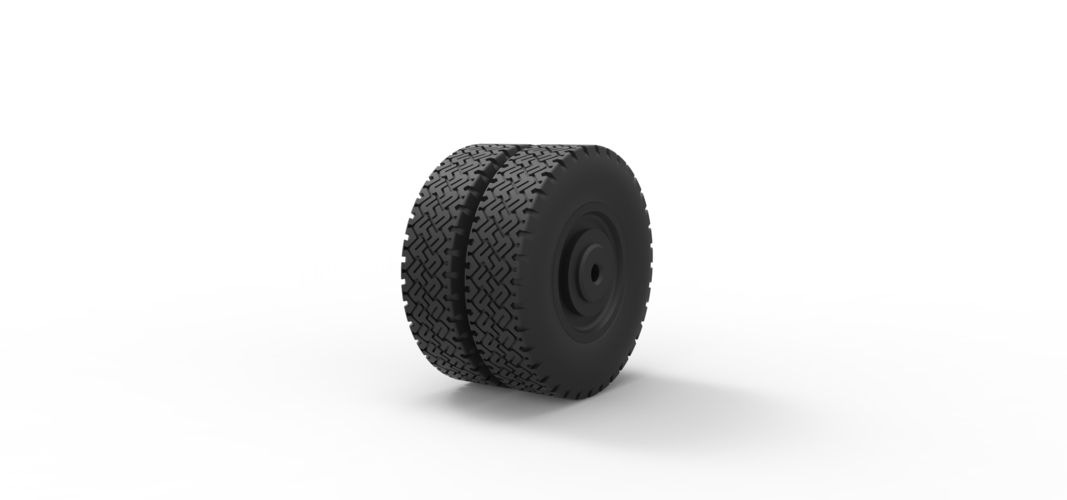 Diecast Double wheel 2 3D Print 242528