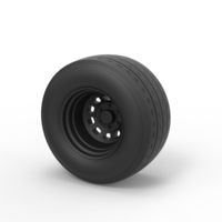 Small Diecast Sport wheel 7 3D Printing 242579