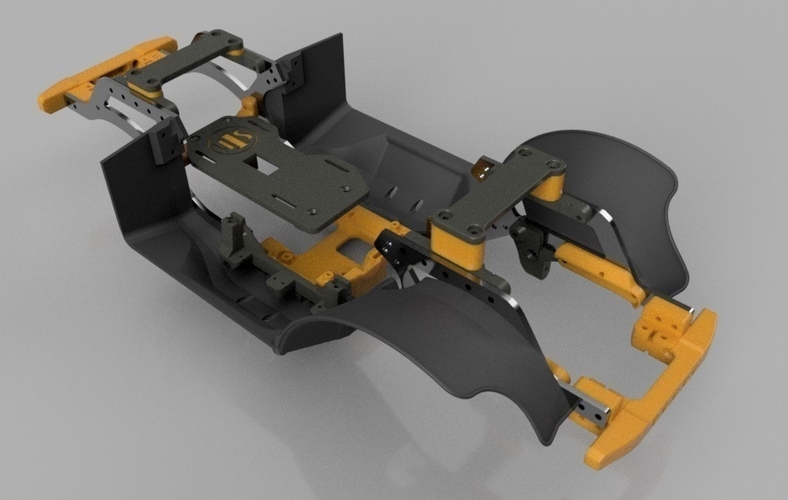 Brazin Scale ATL Chassis Parts (STH Style) for TRX4 3D Print 242642