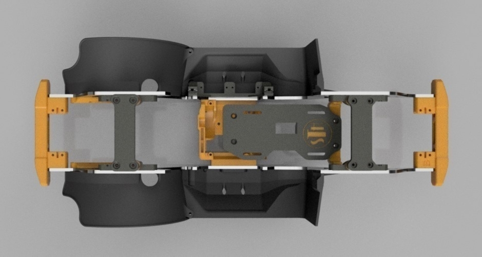 Brazin Scale ATL Chassis Parts (STH Style) for TRX4 3D Print 242644