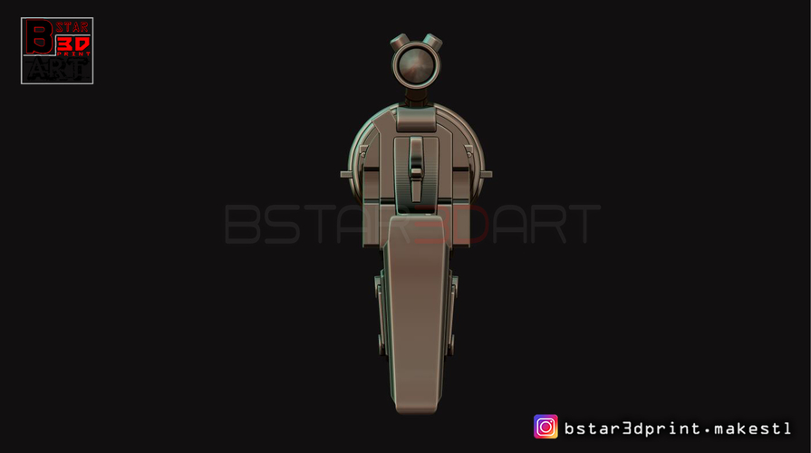Boba Fett blaster EE 3 - Carbine Rifle - Star Wars for Cosplay 3D Print 242665