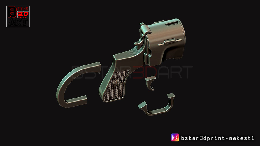 Boba Fett blaster EE 3 - Carbine Rifle - Star Wars for Cosplay 3D Print 242671
