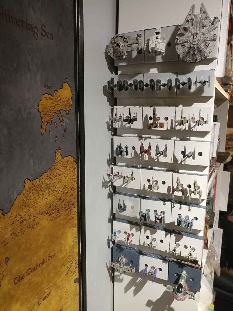 X Wing Wall Mounted Storage Display