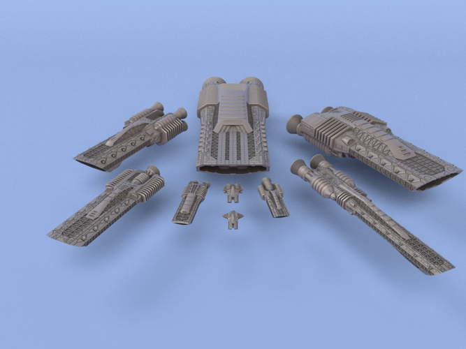 The Orion Republic - Miniature Starships 3D Print 242861