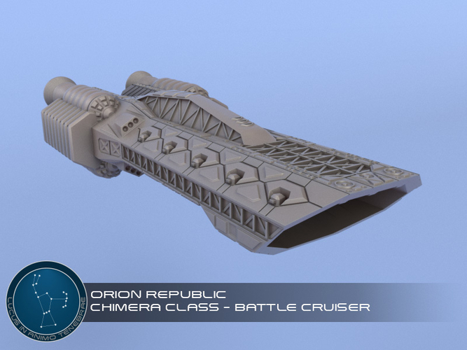 The Orion Republic - Miniature Starships 3D Print 242865