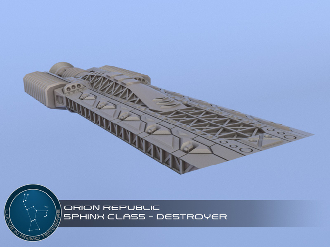 The Orion Republic - Miniature Starships 3D Print 242867