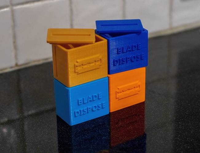 Razor Blade Disposal Box 3D Print 243100