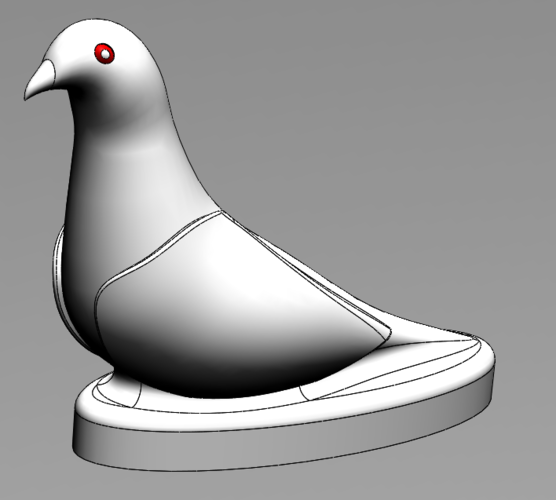 Pigeon Trophy 3D Print 243108