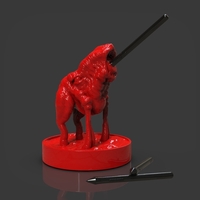 Small Creature from the Sands Pen Holder 3D Printing 243189