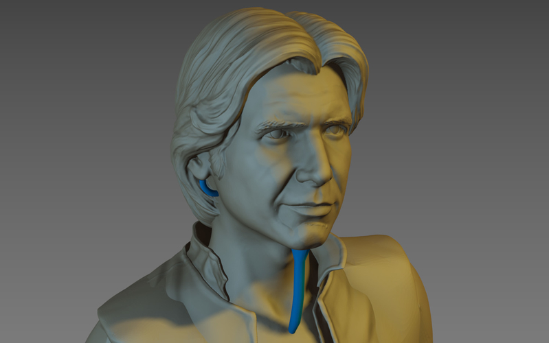 Han Solo Print 3D HQ 30cm 3D print model 3D Print 243315