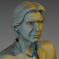 Han Solo Print 3D HQ 30cm 3D print model - Thumbnail 3