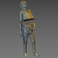 Han Solo Print 3D HQ 30cm 3D print model - Thumbnail 4