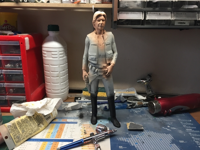 Han Solo Print 3D HQ 30cm 3D print model 3D Print 243318